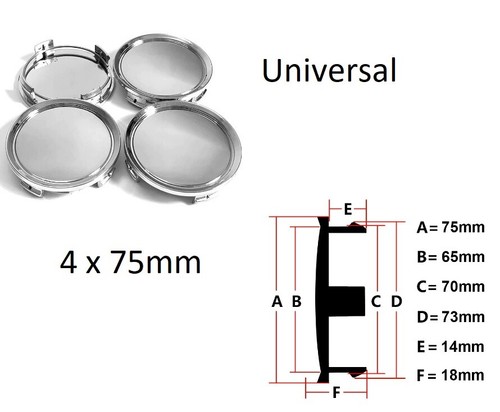 75mm satz silber abs - 4, x